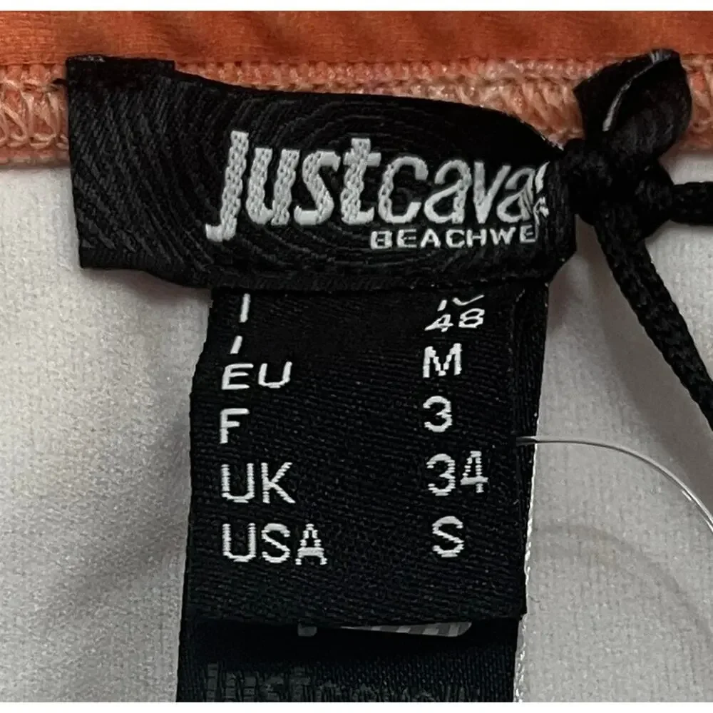 6-53 ROBERTO CAVALLI Just Cavalli Speedo Drawstring Adjustable OrangeSmall
